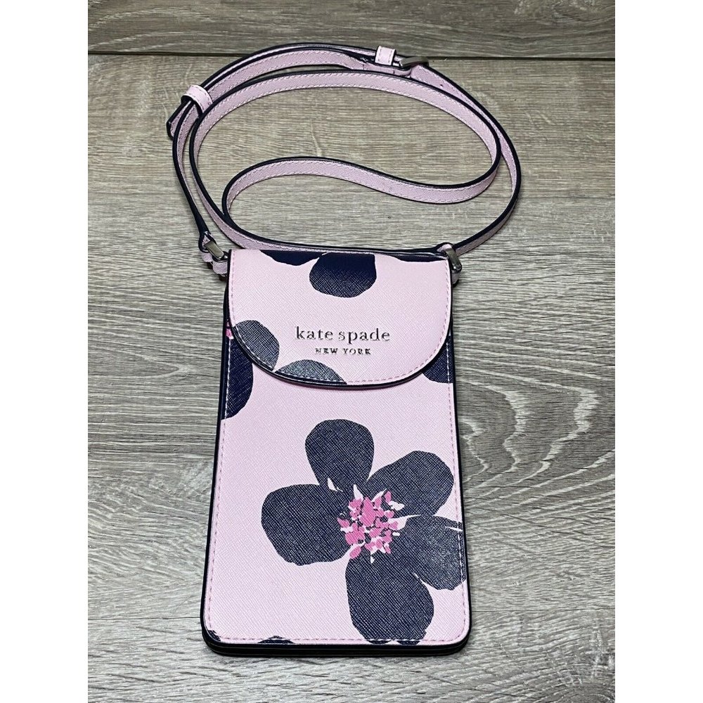 Kate Spade New York Pink Cameron North South Flap Phone Crossbody